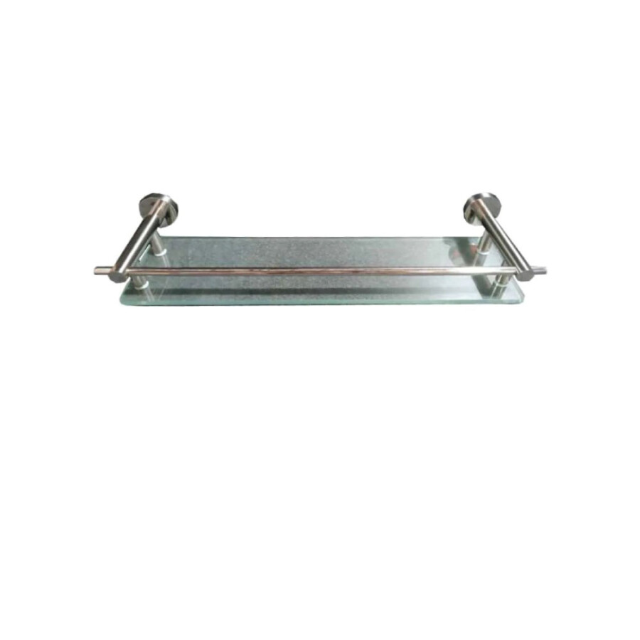 Repisa de Vidrio Cromado Linea Round Repisa de Vidrio Cromado Linea Round
