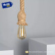 Lampara Colgante De Techo Cuerda Rustica Industrial Beige