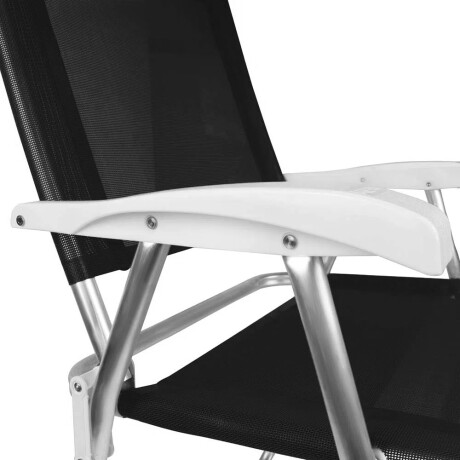 Reposera Silla Alta Plegable en Aluminio Mor Master Plus Negro