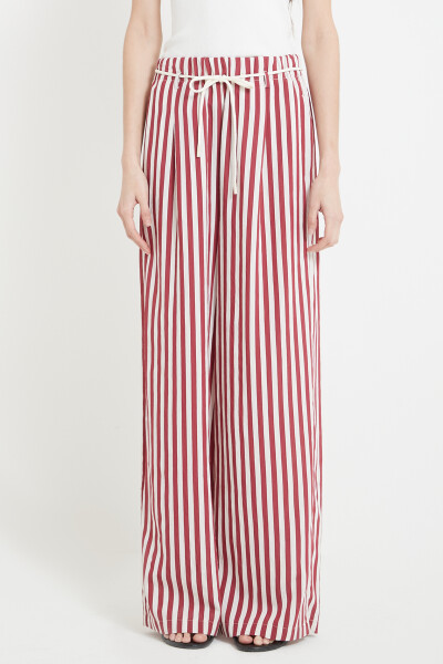 Pantalón rayas Bordo