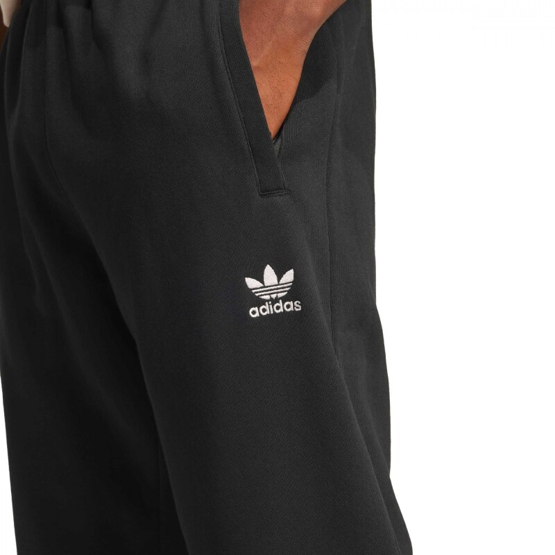 Pantalón Trefoil Essentials French Terry de Hombre Negro