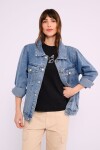 Campera de jean Azul