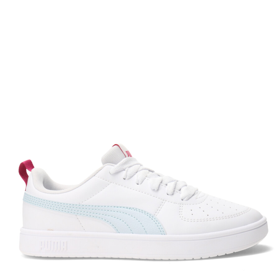 Championes Infantiles Puma Rickie Kids Blanco - Celeste