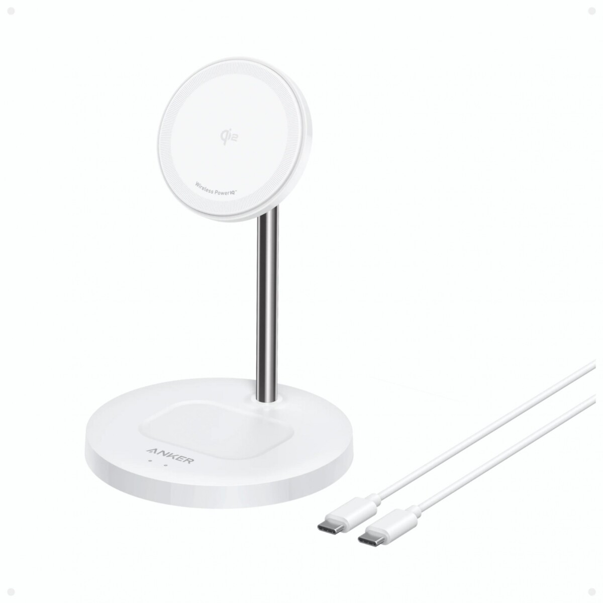 Cargador Inalámbrico 2 En 1 ANKER Maggo - White 