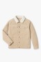 Campera de pana con corderito BEIGE