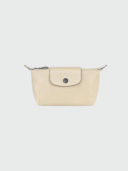 Longchamp -CLUTCH LE PLIAGE CUIR Rosado