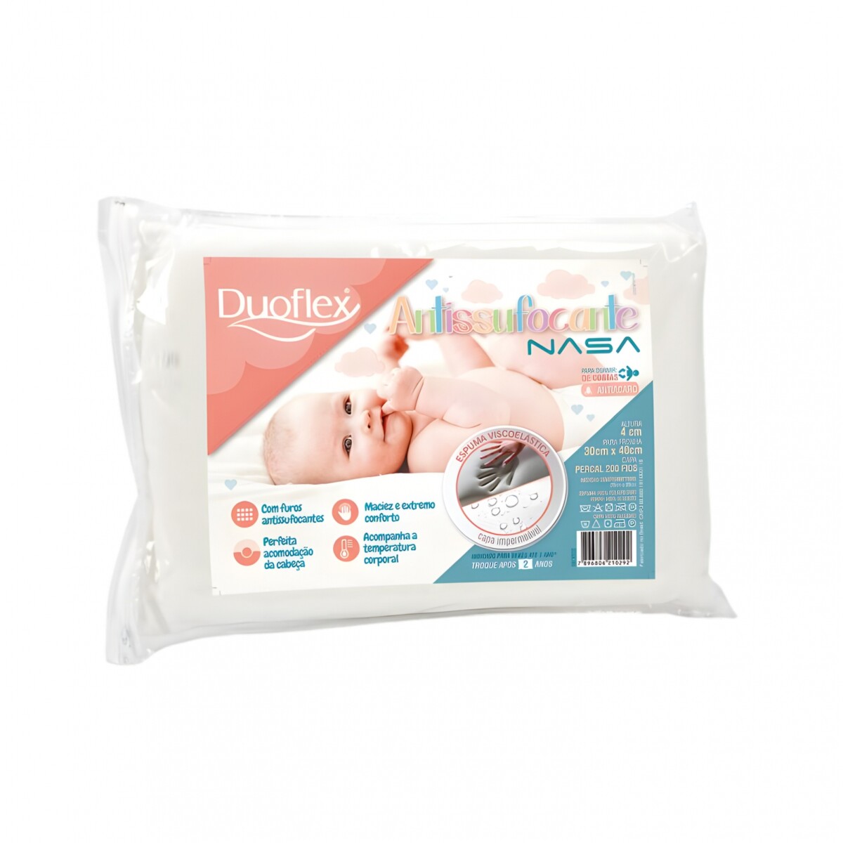 Almohada Anti asfixia Baby NASA Duoflex - Viscoelástica BB3002 