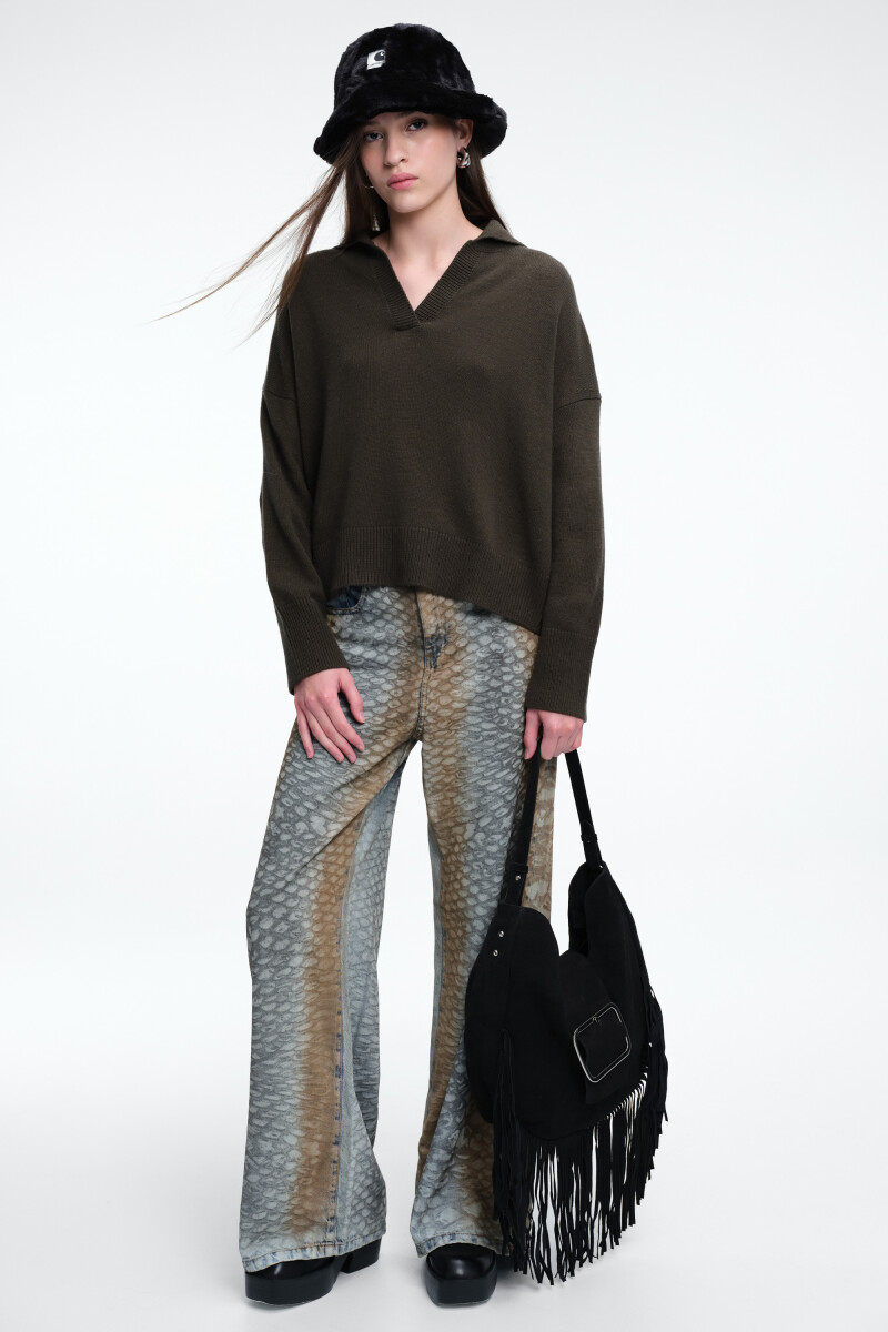 SWEATER COLLAR Verde