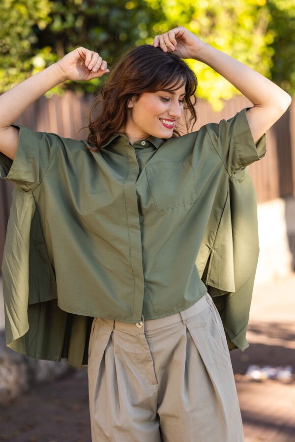 CAMISA ALGODON KRISHNA VERDE