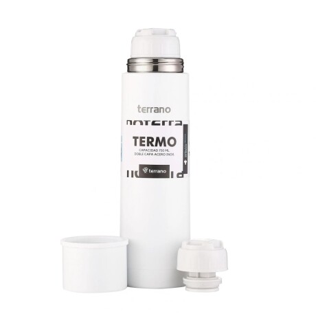 Termo Bala Terrano 750ML Acero Inoxidable BLANCO