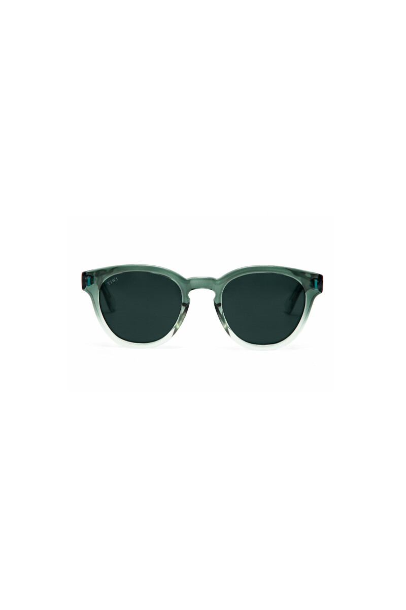 Lentes Tiwi Cannes - Crystal Green With Green Gradient Lenses (flat + Ar Backside) 