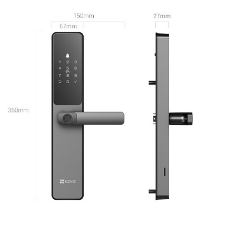 Cerradura Inteligente Ezviz CS-DL05 1 Bulon Rectangular 001