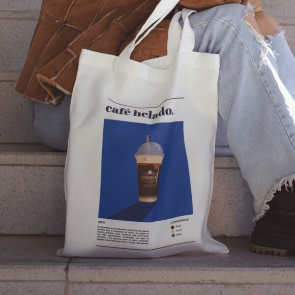 BOLSA TOTE BAG EDICION PALACIO - CAFÉ HELADO Unica