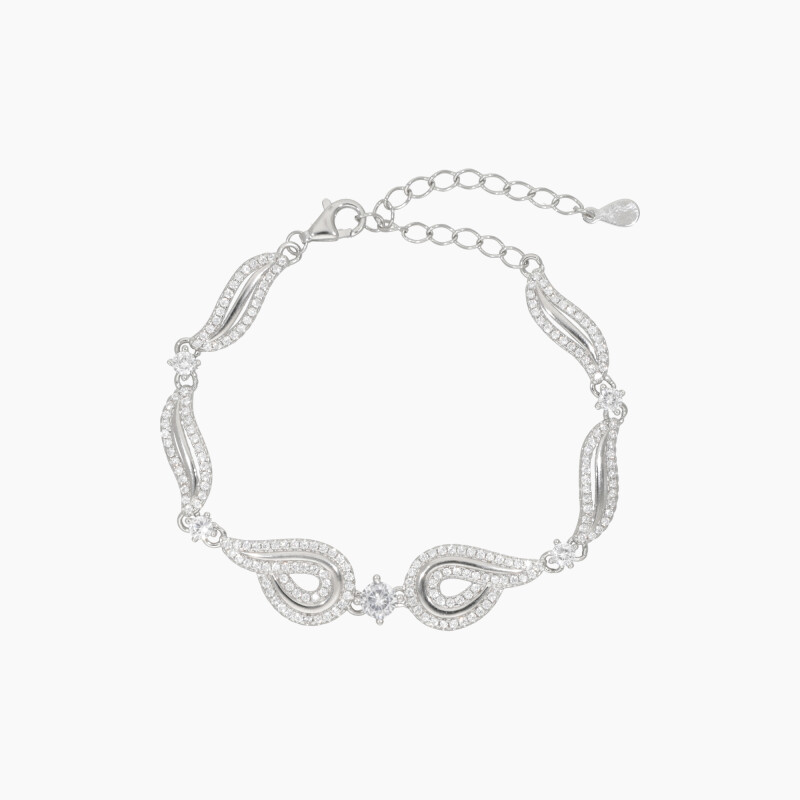 Pulsera en plata 925 con circonias Pulsera En Plata 925 Con Circonias