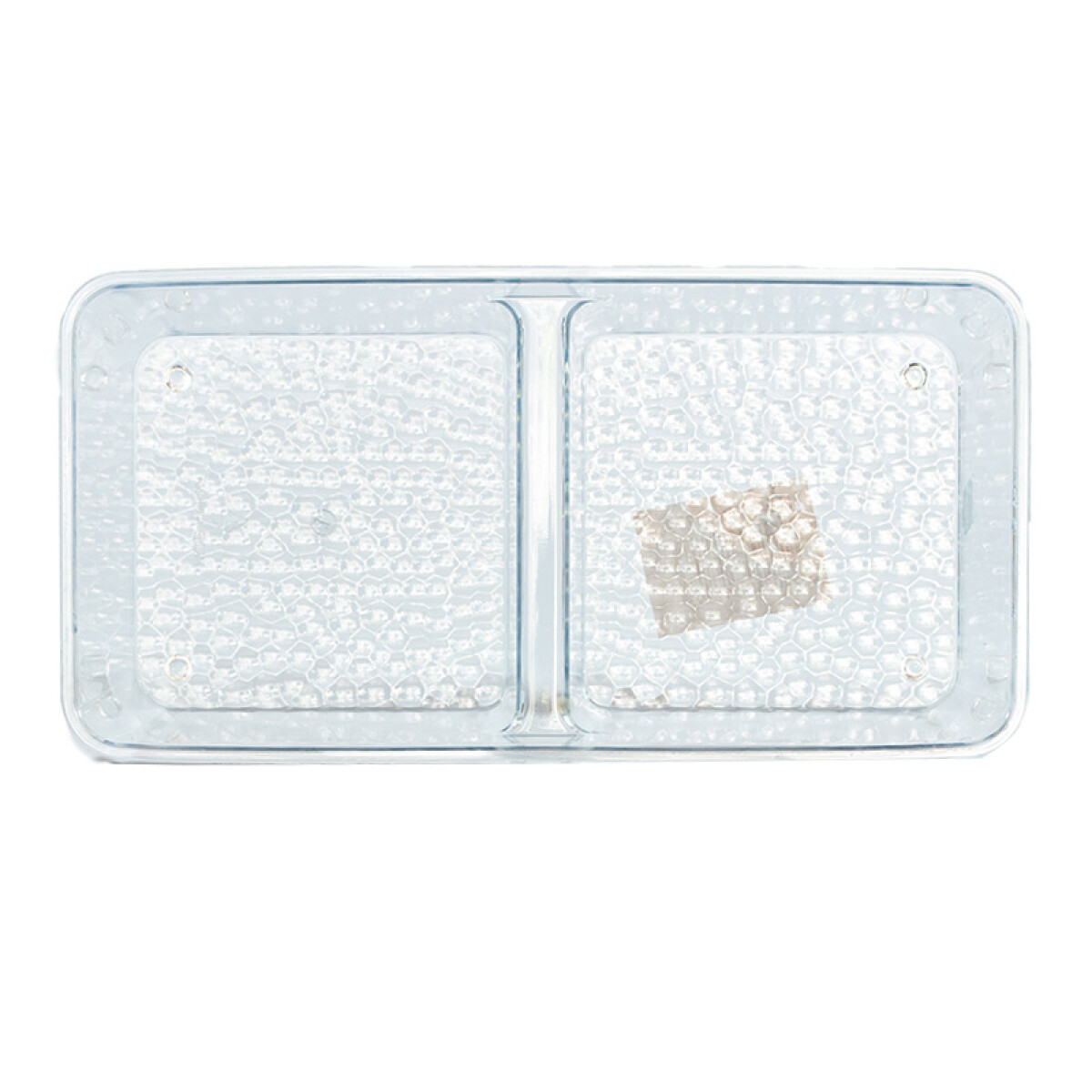 Canasto Caja Organizador 2 div. Acrilico Transprente 20*10*5 - Canasto Caja Organizador 2 Div. Acrilico Transprente 20*10*5 