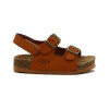 Angus Sandalia Niño Dos Tiras C/ Hebilla Y Pulsera Con Velcro Tan