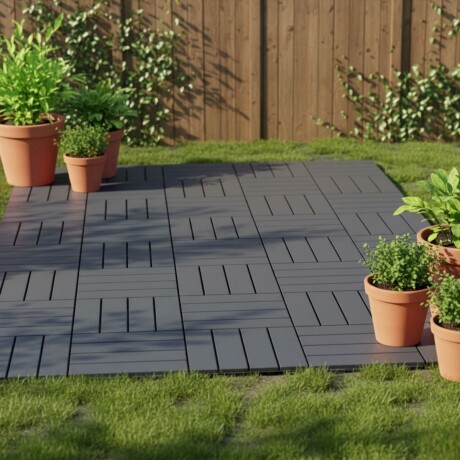 Piso deck encastrable 9 Unidades GRIS