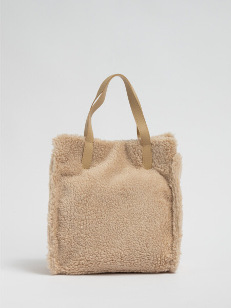 Bolso sherpa Beige