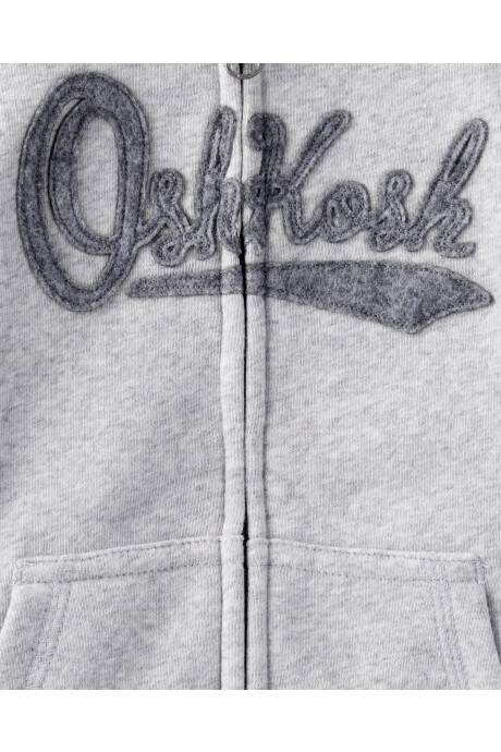 Campera de algodón con felpa, gris Sin color