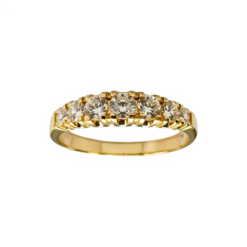Anillo Sin Fin-Oro bajo-Piedra Zirconia-AN8053 conpiedra