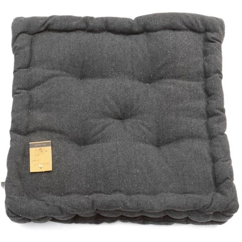 Almohadón Tatami Selecta en algodón 40x40cm Gris oscuro