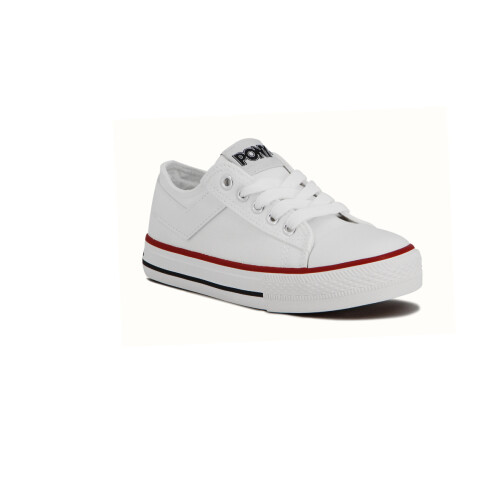Pony Calzado Casual Classic Kids-White Blanco