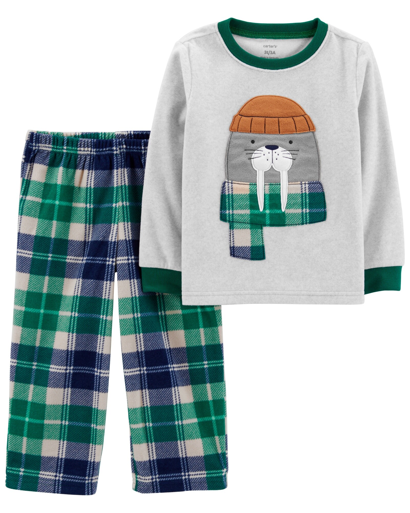 Pijama Dos Piezas Pantalón y Remera Foca Micropolar 0