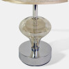 LAMPARA BEIGE/PLATA P/MESA 34X20CM Unica
