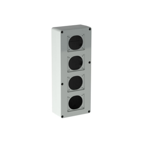 Caja para alojar 4 tomas industrilaes 17x44cm IP65 CO7318