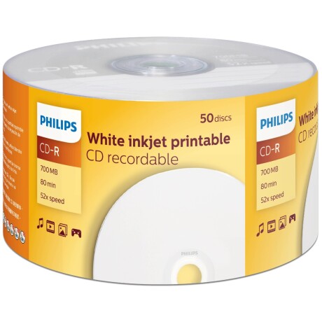 Cd-r Philips 52X 80MIN 700MB Printable 001