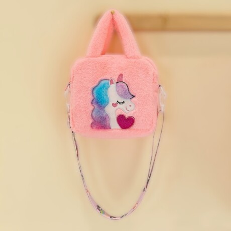 Bolso Infantil De Peluche Unicornio