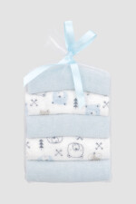 Set 5 toalla para bebes Azul