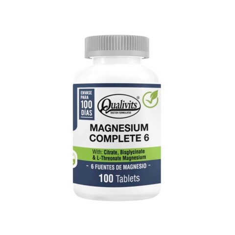 Magnesium complete 6 100 tabletas Qualivits Magnesium Complete 6 Qualivits