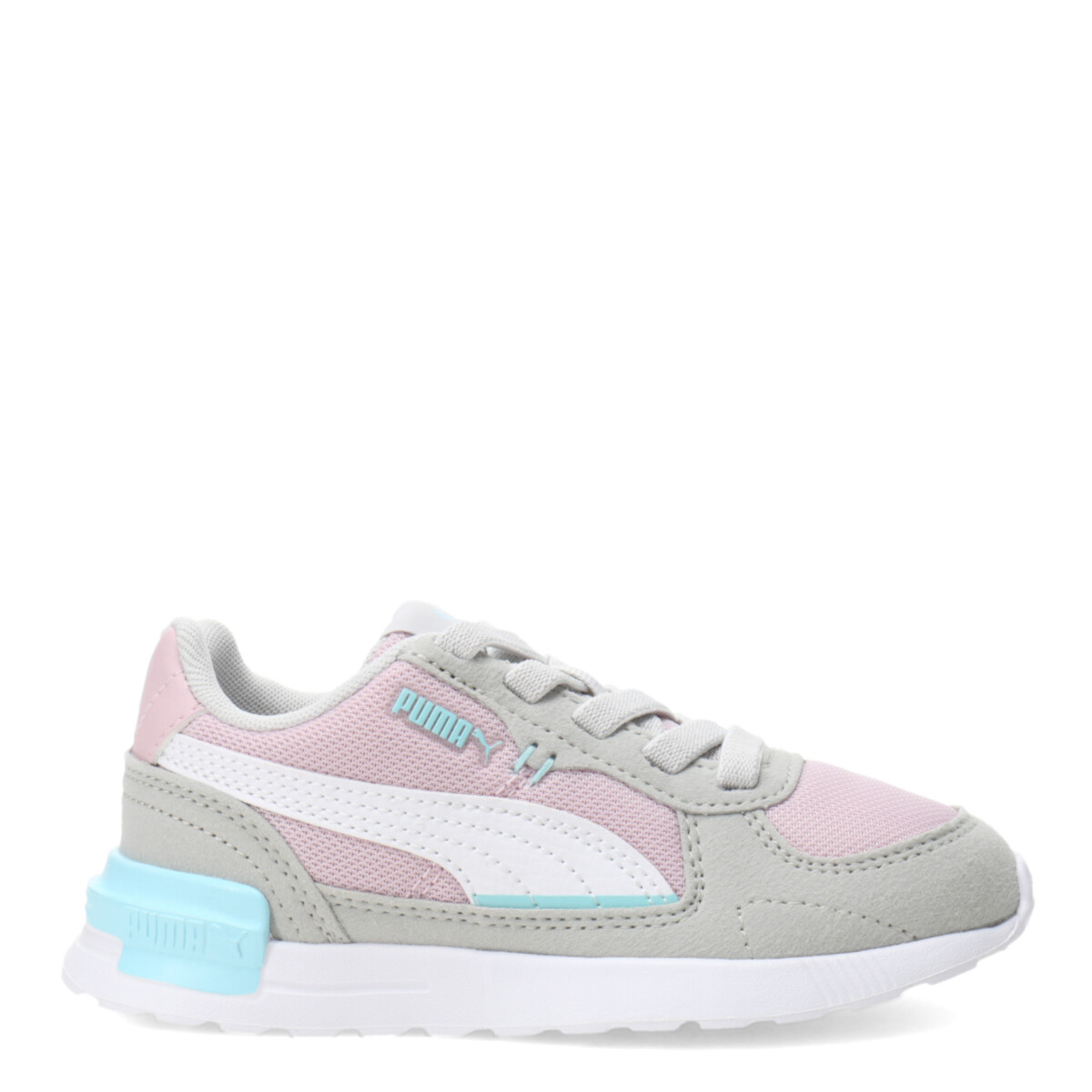 Championes de Niños Puma Graviton AC Puma - Rosado - Gris - Celeste 