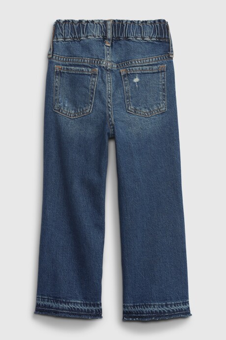 Jean Wide Stride Toddler Niña Medium Wash