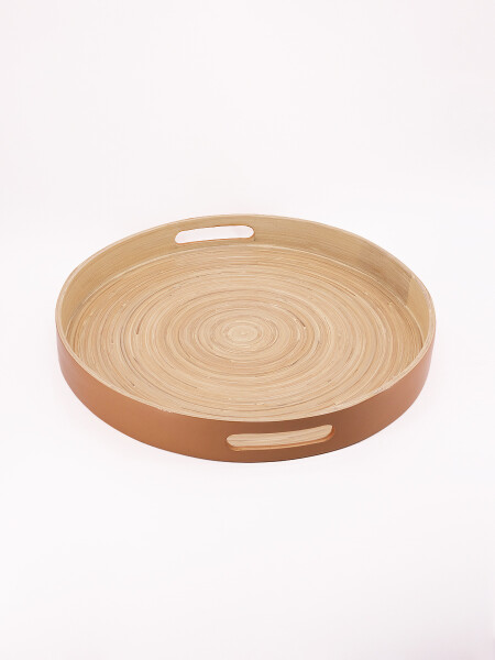 BANDEJA DE BAMBÚ DORADO