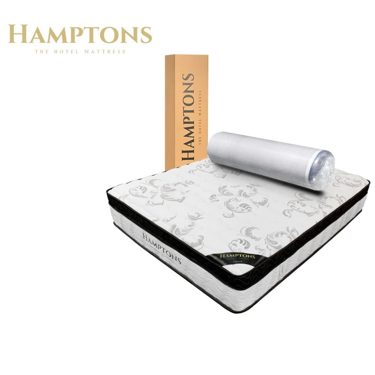 Colchon de resortes Queen Hamptons Osmium 