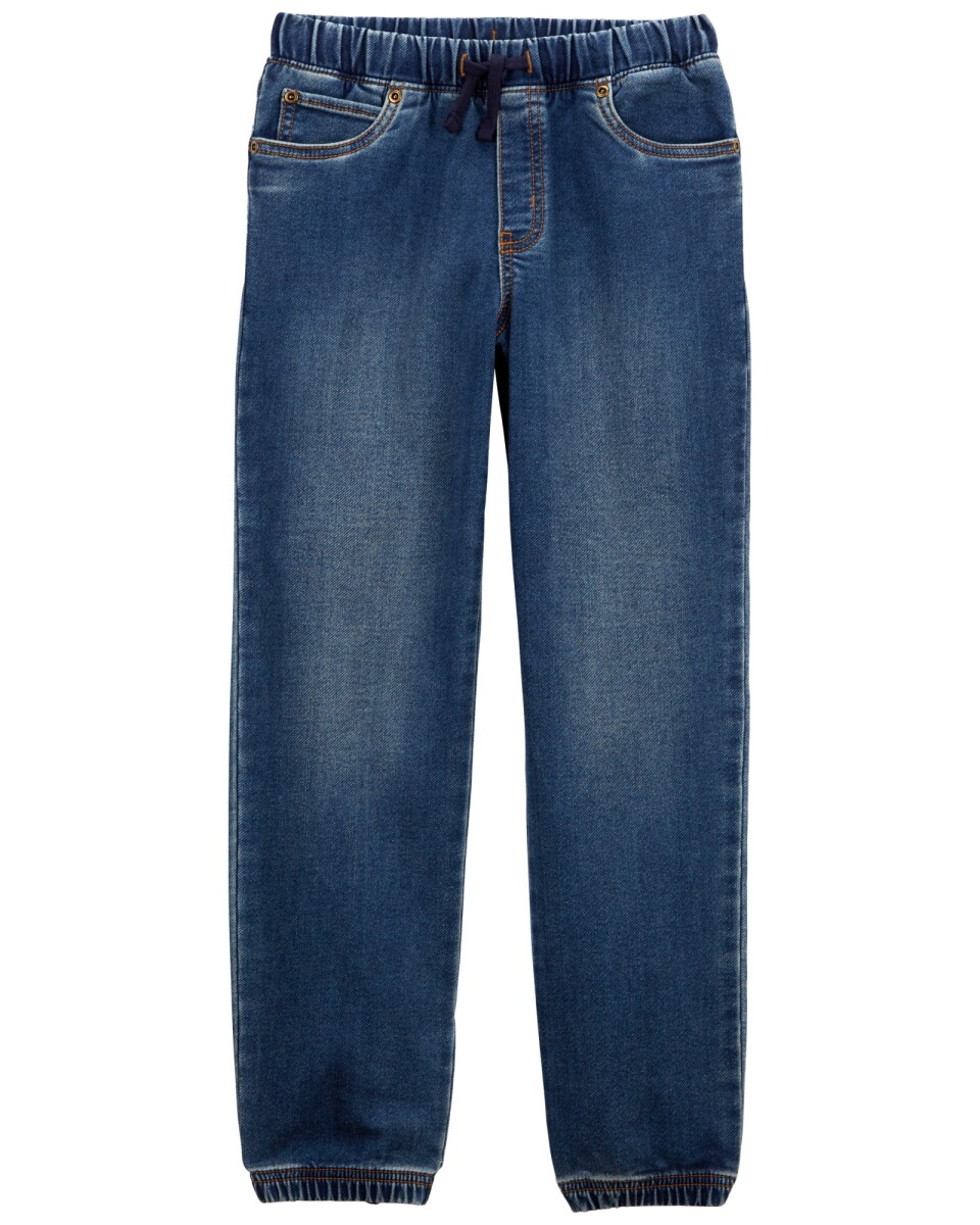 Pantalón jean con cordón 