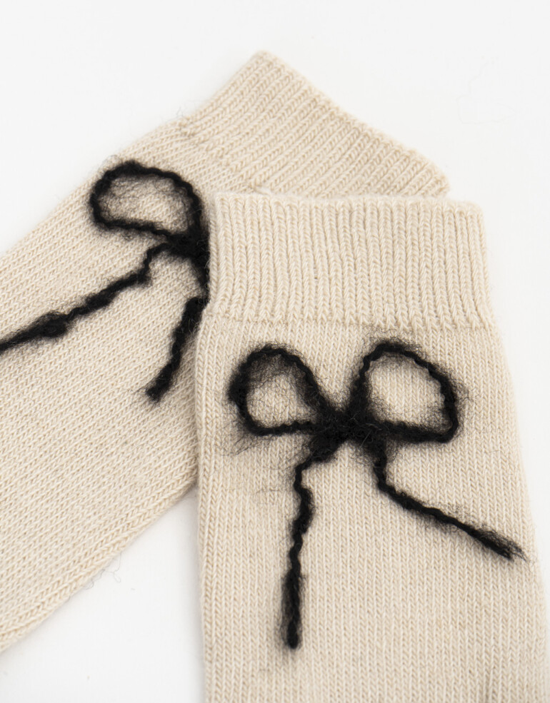 Medias 3/4 Medias Moño - Combinacion Bicolor