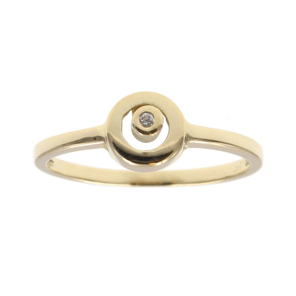 Anillo de oro amarillo 18k con brillante (adaptamos nuestros anillos a medida*) N8782 Anillo de oro amarillo 18k con brillante (adaptamos nuestros anillos a medida*) N8782
