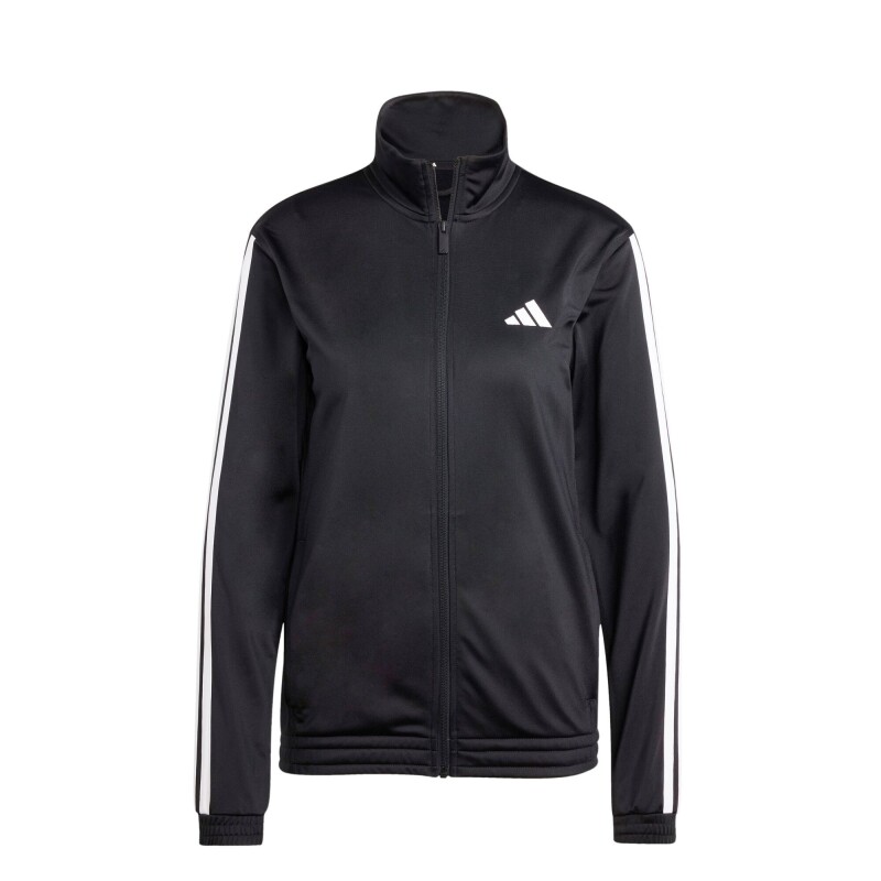 Campera de Mujer Adidas Deportiva 3 Tricot Negro - Blanco