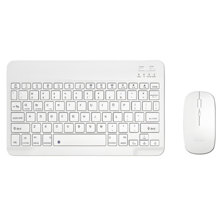 Kit de Teclado y Mouse Inalámbrico Bluetooth Blanco