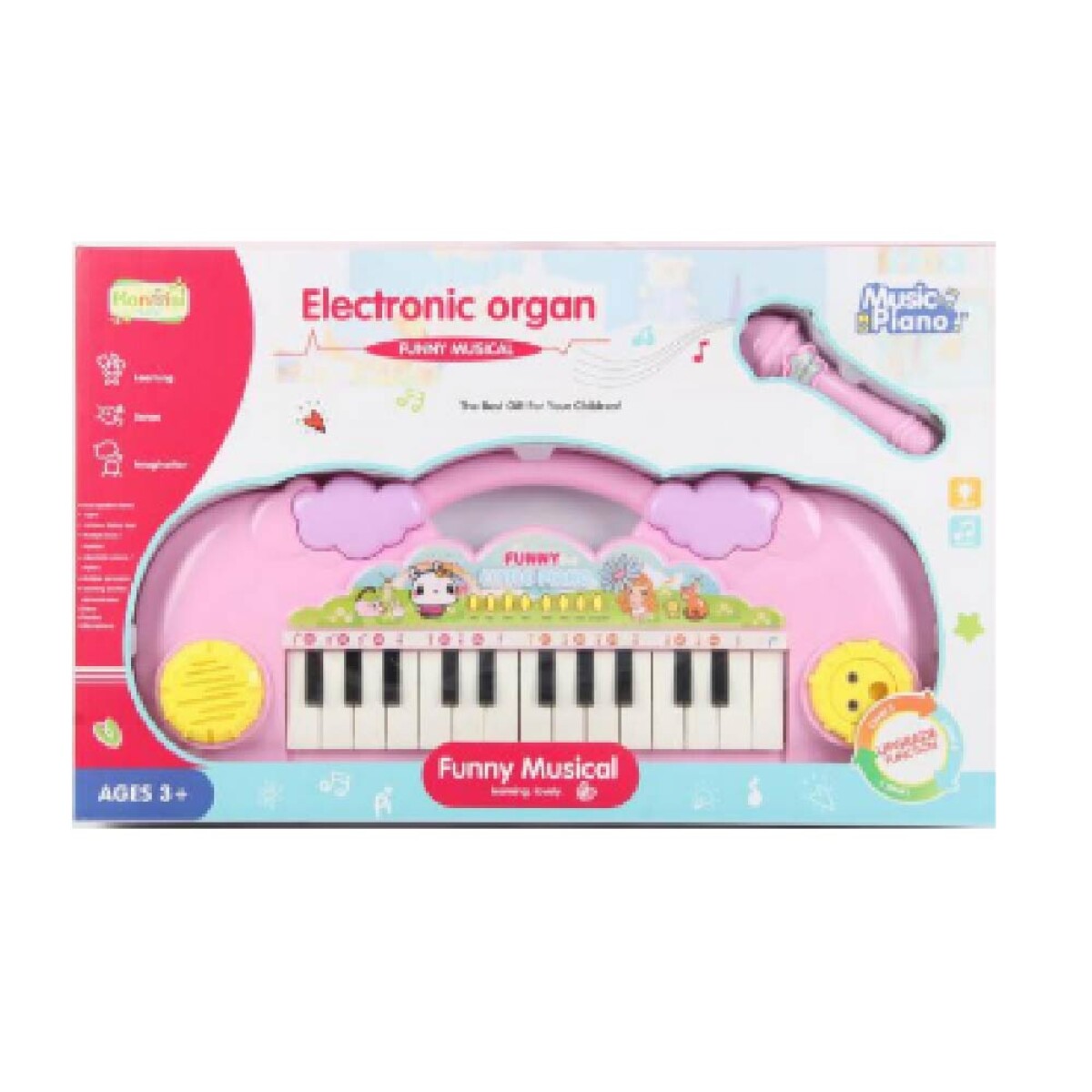 Orgno Electronico Dejuguete Color Rosa 