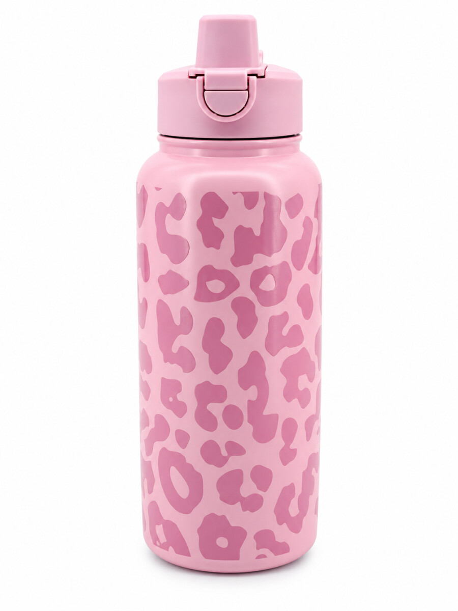 BOTELLA ANIMAL PRINT 900ML - ROSADO (V) 