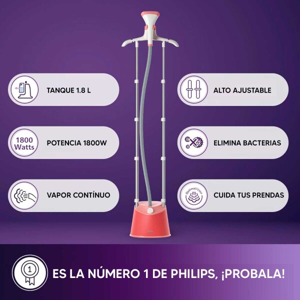 Plancha Steamer Vertical Philips Ste1020/40 PLANCHA A VAPOR STEAMER STE1020/40