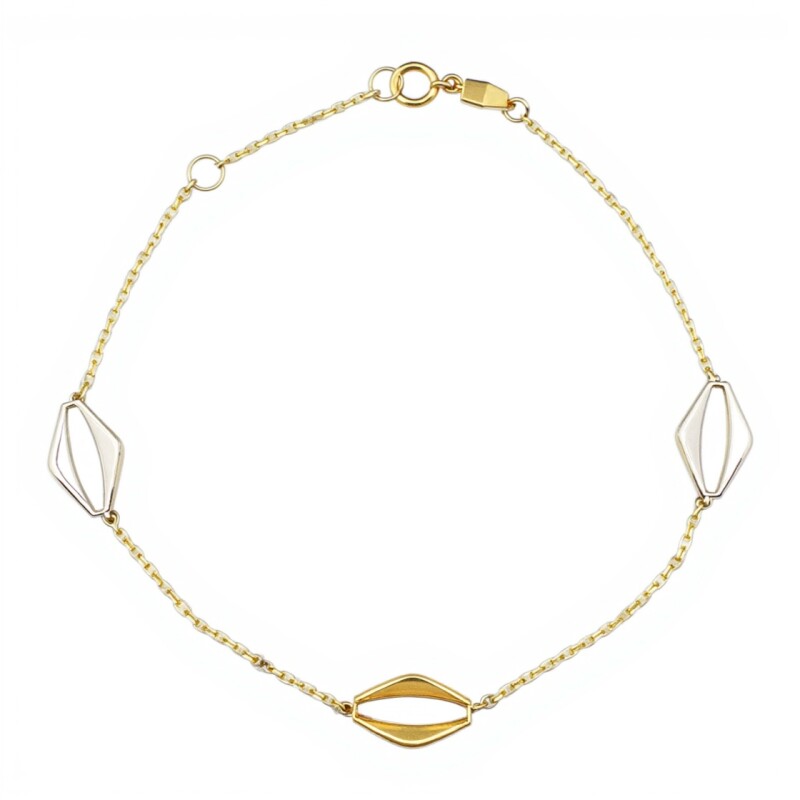 Pulsera Jardin Bicolor -Oro bajo-Sin piedra-PU8071 sinpiedra