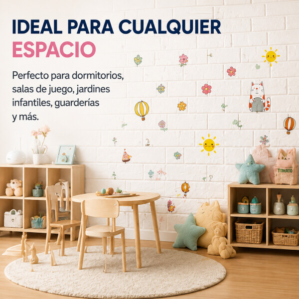 Revestimiento Autoadhesivo Pared Infantil X20 Calidad Variante Animales
