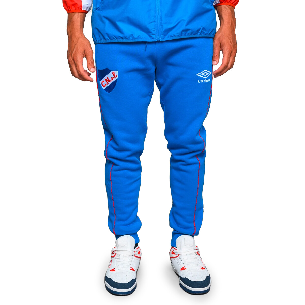 Pantalones Umbro URBAN CNF de Hombre - NU143023 - Azul Francia-blanco 
