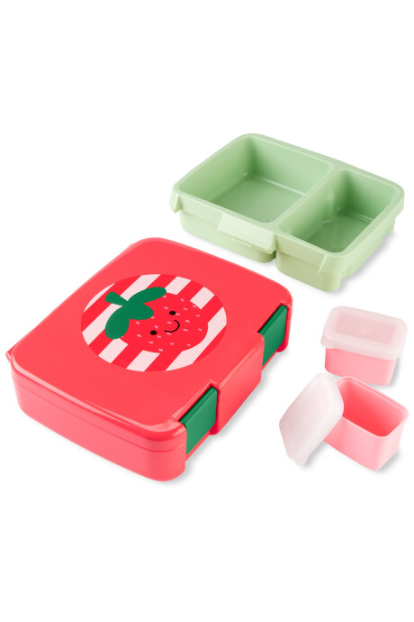 Lonchera caja bento, diseño frutilla Sin color