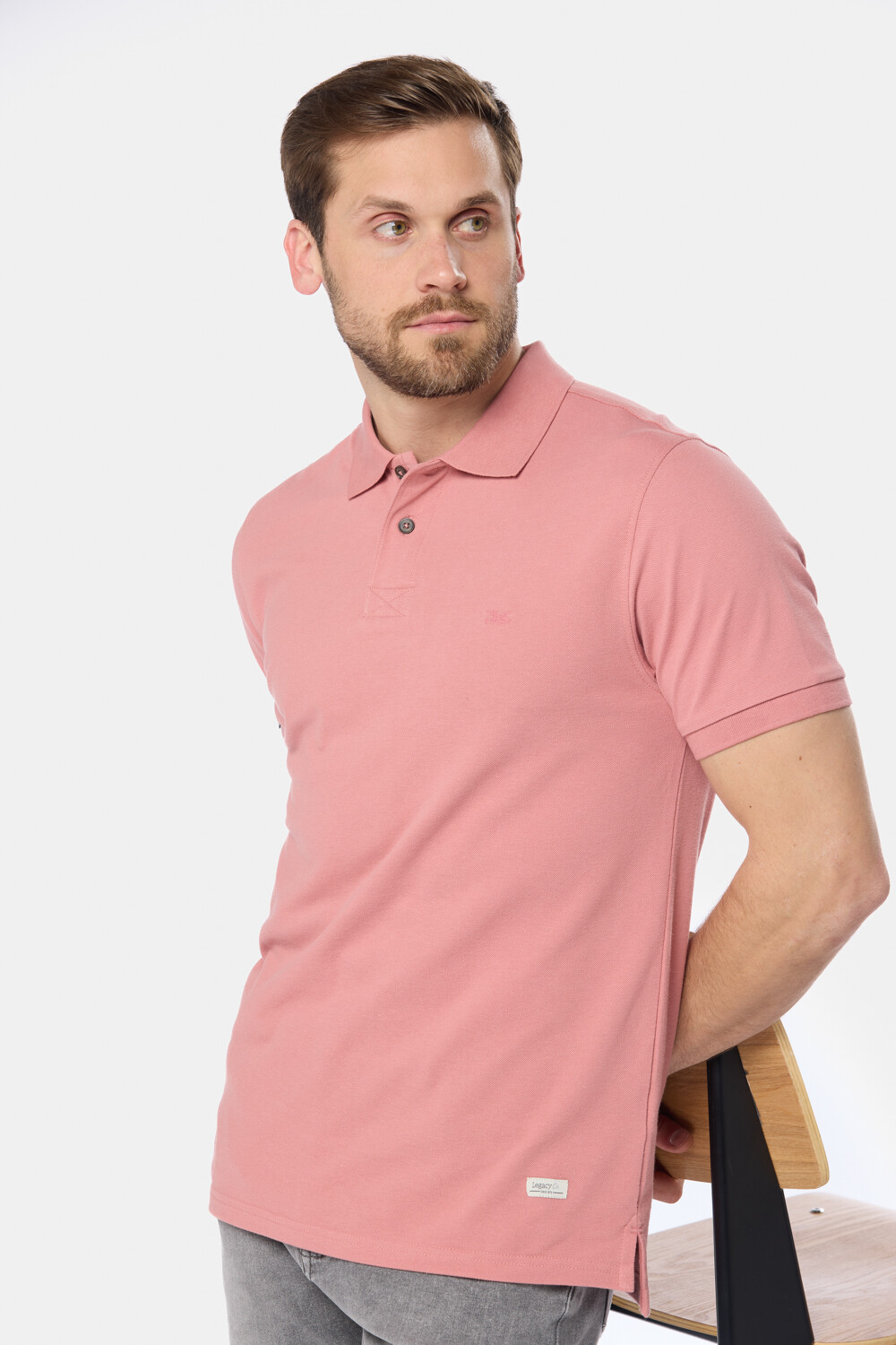 REMERA POLO PIQUE LISA Coral
